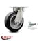 Service Caster 6 Inch Kingpinless Rubber on Aluminum Wheel Swivel Caster with Swivel Lock SCC SCC-KP30S620-RAR-BSL - alternate 6